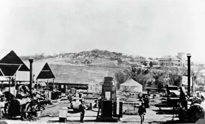 British Colony Prints: Machinery Hill, First Brisbane Exhibition, 1876. Creator: Unknown