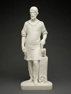 Machinist Prints: Machinist, c. 1859. Creator: Emma Stebbins