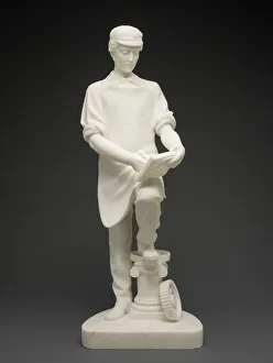 Machinist Prints: Machinists Apprentice, c. 1859. Creator: Emma Stebbins