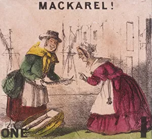 Choice Gallery: Mackarel!, Cries of London, c1840. Artist: TH Jones