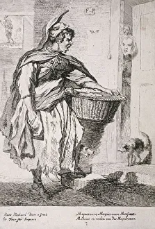 Price Prints: Mackerel seller, Cries of London, 1760. Artist: Paul Sandby