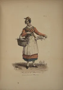 Merchants Prints: Mackerel seller. From the Series Cris de Paris (The Cries of Paris)