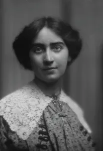 Faraway Look Prints: MacMillan, Mrs. portrait photograph, 1913. Creator: Arnold Genthe