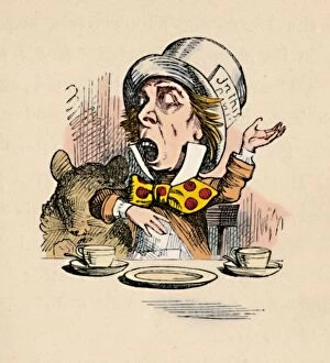 Colorised Collection: The Mad Hatter, 1889. Artist: John Tenniel
