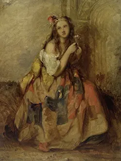 Anderson Prints: Mad Margery, a young woman driven mad and living in the fields
