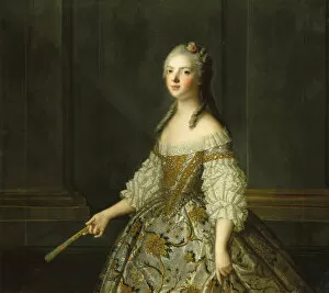 Chateau De Versailles Gallery: Madame Adelaide of France (1732-1800), Holding a Fan, ca 1752