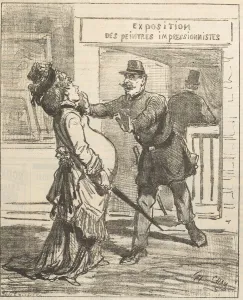 D And Xe9 Prints: Madame, it is not advisable to enter!. Le Charivari, April 16, 1877, 1877