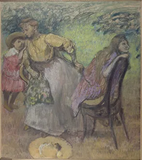 Pastel On Cardboard Collection: Madame Alexis Rouart and her children, c. 1905