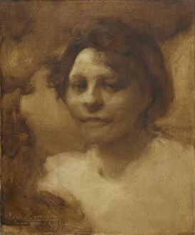 Eugène Carrière Gallery: Madame Case, after September 1900, probably summer 1901. Creator: Eugene Carriere