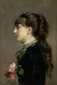 Boldini Giovanni Prints: Madame Céline Leclanché, 1881. Creator: Giovanni Boldini