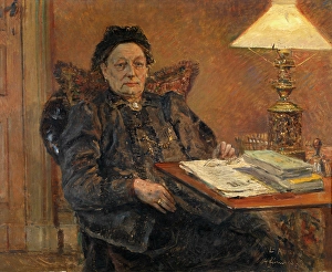 Reading Lamp Prints: Madame Charles Dumercy, 1893. Creator: Leon Abry