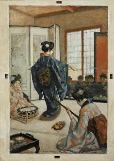 Japonaiserie Prints: Madame Chrysantheme. Creator: Gorguet, Auguste-Francois (1862-1927)