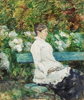 De 1864 1901 Prints: Madame Countess Adèle de Toulouse-Lautrec in the Garden of Malromé