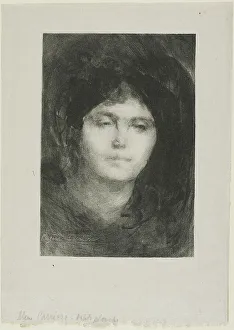 Carriere Eugene Prints: Madame Eugène Carrière, 1893. Creator: Eugene Carriere