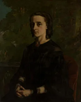 Courbet Jean Desire Gustave Gallery: Madame Frederic Breyer (Fanny Helene Van Bruyssel, 1830-1894), 1858. Creator