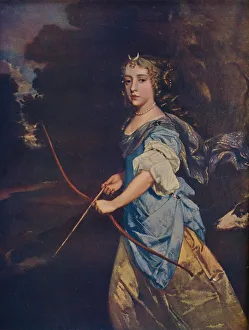 Diana Prints: Madame Jane Kelleway as Diana, 17th century, (1910). Artist: Peter Lely
