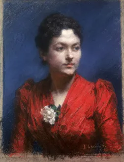 Lhermitte Prints: Madame Lambert, 1889. Artist: Leon-Augustin Lhermitte