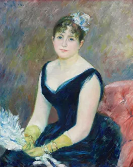 Renoir Pierre Auguste Prints: Madame Leon Clapisson, 1883. Creator: Pierre-Auguste Renoir