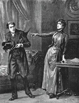 Francis Eleanor Trollope Prints: Madame Leroux'; By Francis Eleanor Trollope; Leave my house!