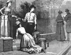 Madame Leroux'; By Francis Eleanor Trollope; Whereapon the housemaid said she know'd the young man Creator: Percy Macquoid