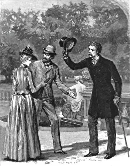 Francis Eleanor Trollope Prints: Madame Leroux';By Francis Eleanor Trollope;He was accompanied by a tall spare man