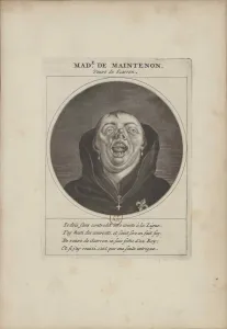 Absolutism Gallery: Madame de Maintenon disguised as a monk, ca 1690. Creator: Anonymous