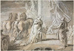 And Graphite Prints: Madame de Maintenon Returning to the Catholic Church [2], 1700s