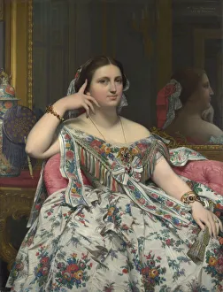 Madame Marie-Clotilde-Ines Moitessier, nee de Foucauld, 1856. Artist: Ingres, Jean Auguste Dominique (1780-1867)