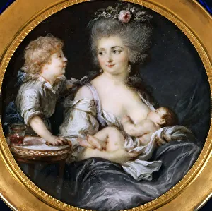 Madame Mitoire and her children. Creator: Labille-Guiard, Adélaïde (1749-1803) Madame Mitoire and her children. Creator: Labille-Guiard, Adélaïde (1749-1803)
