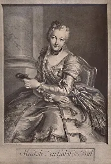 Pompadour Prints: Madame de Pompadour, mistress of King Louis XV of France