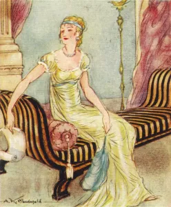 Madame Recamier, (1777-1849), 1937. Artist: Alexander K MacDonald Madame Recamier, (1777-1849), 1937. Artist: Alexander K MacDonald