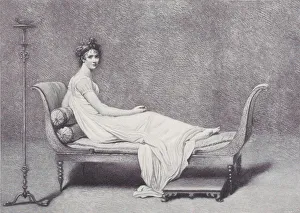 Chaise Longue Prints: Madame Recamier, 1909. 1909. Creator: Timothy Cole