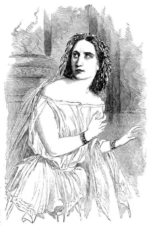Ristori Adelaide Prints: Madame Ristori, at the Lyceum Theatre, 1856. Creator: Unknown