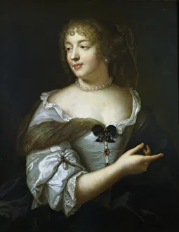 Madame de Sevigne, French courtier and letter writer, 17th century. Artist: Claude Lefebvre Madame de Sevigne, French courtier and letter writer, 17th century. Artist: Claude Lefebvre