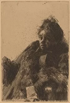 Fur Coat Gallery: Madame Simon, II, 1891. Creator: Anders Leonard Zorn