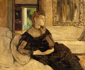 Berthe Marie Pauline Gallery: Madame Theodore Gobillard (Yves Morisot, 1838-1893), 1869. Creator: Edgar Degas