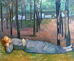 Clearing Prints: Madeleine in the Bois d Amour, 1888. Artist: Emile Bernard