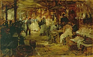 8th Arrondissement Prints: The Madeleine market, c1890. Creator: Victor Gabriel Gilbert