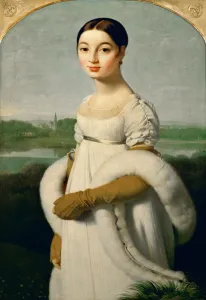 Riviere Prints: Mademoiselle Caroline Riviere. Artist: Ingres, Jean Auguste Dominique (1780-1867)