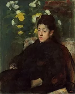 Mademoiselle Malot, c. 1877. Creator: Edgar Degas