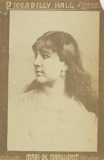 Scrap Book Prints: Mademoiselle de Marguerit at Piccadilly Hall, 1886. Creator: Unknown