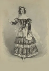 Chalon Gallery: Mademoiselle Schieroni as Susanna in Le Nozze di Figaro by Wolfgang Amadeus Mozart
