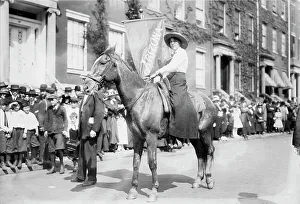 Protester Prints: Madge Udall, Suffrage parade, 1913. Creator: Bain News Service