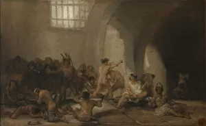 Hospital Collection: The Madhouse (Asylum). Artist: Goya, Francisco, de (1746-1828)