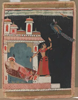 Malwa Prints: Madhu Madhavi Ragini, c. 1630-1640. Creator: Unknown