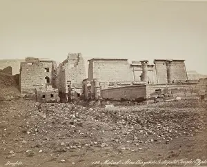 Thebes As Said Egypt Prints: Madinet Habu, General View of Mortuary Temple of Ramesses III