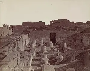 Henri Bechard Prints: Madinet Habu, Hypostyle Hall of Mortuary Temple of of Ramesses III