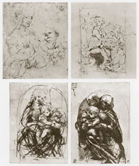 Madonna, 15th century. Artist: Leonardo da Vinci Madonna, 15th century. Artist: Leonardo da Vinci
