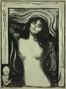 Modesty Prints: Madonna, 1895. Creator: Edvard Munch