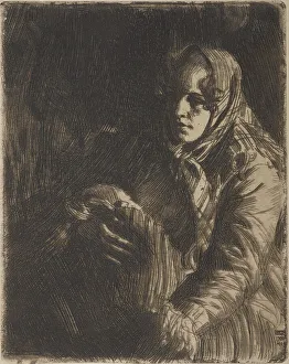 Zorn Anders Prints: Madonna, 1900. Creator: Anders Leonard Zorn